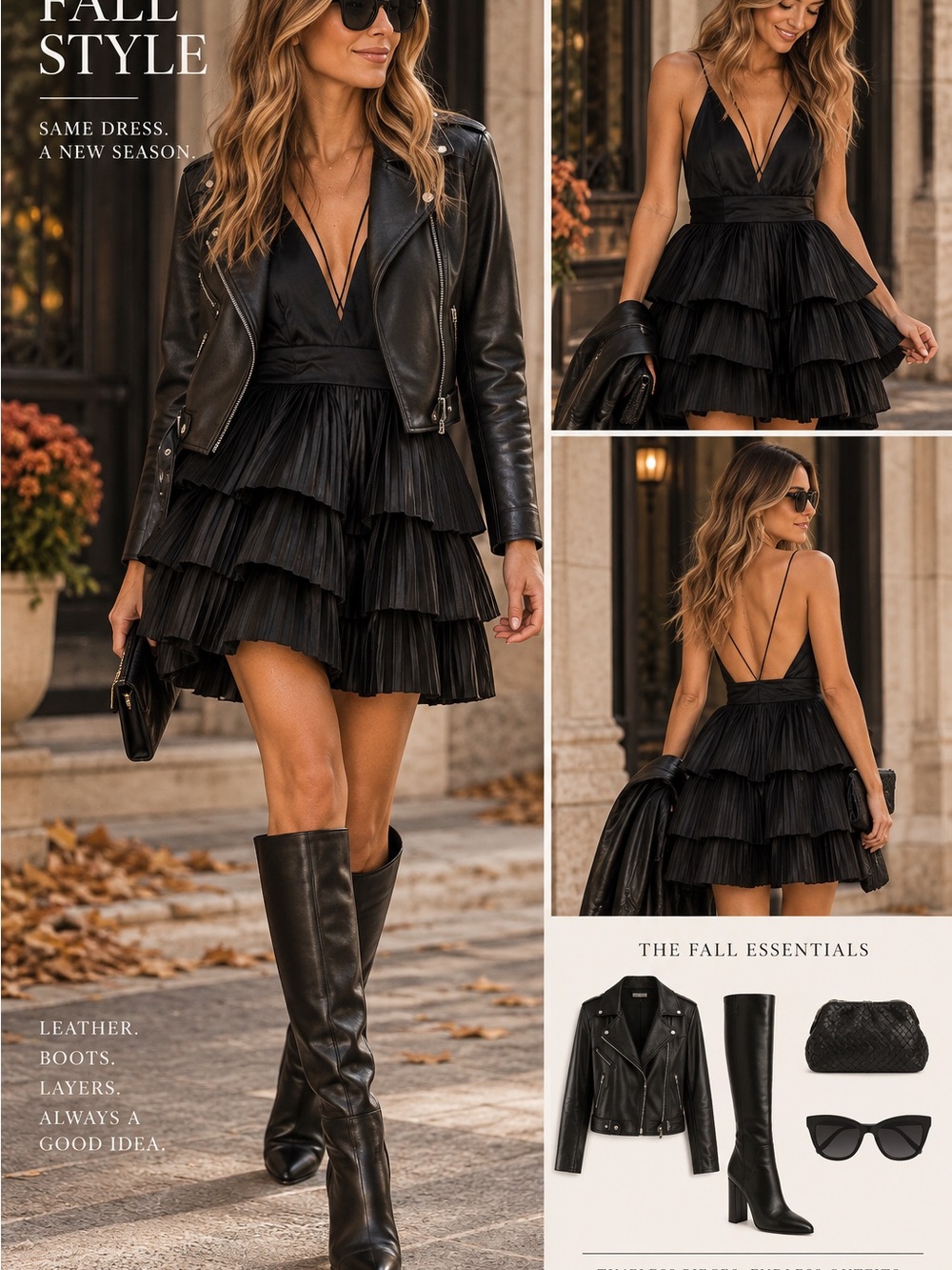 Maeve Sleeveless V-Neck Tiered Mini Dress
